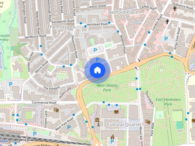 Studio for rent in The Polygon, City Of Southampton