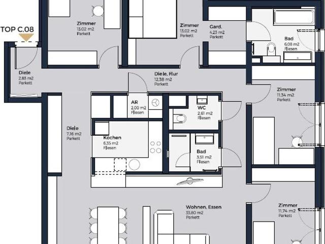 Etagenwohnung kaufen in Achau