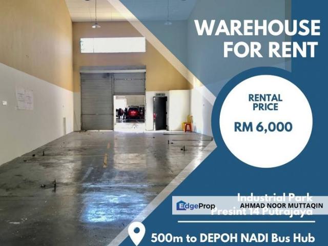 Warehouse for rent in Putrajaya