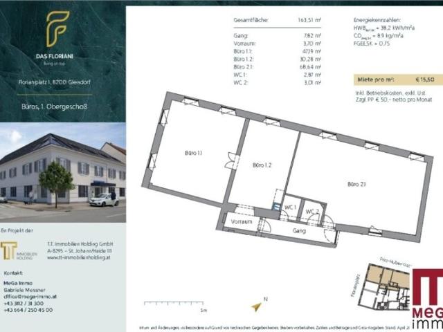 Büro mieten in Gleisdorf, Bezirk Weiz