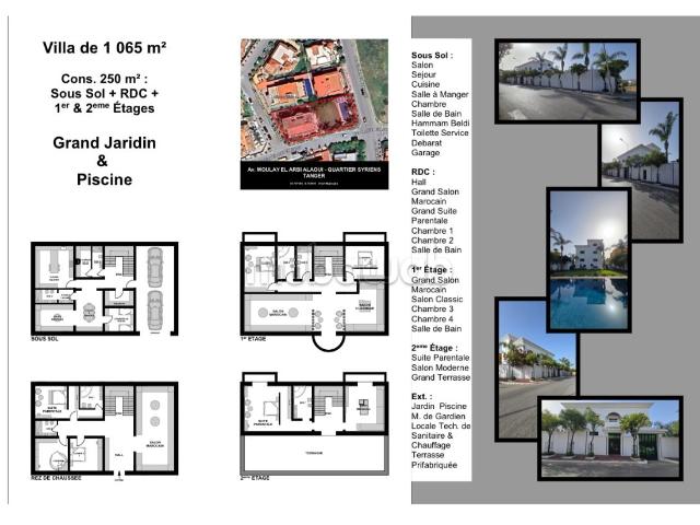 Villa vente à Tangero, Tanger-Tétouan