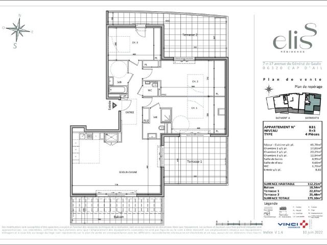 Appartement vente à Cap-d'Ail, Alpes-Maritimes