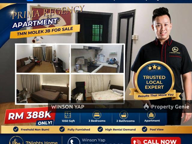 Apartment for sale in Plentong, Johor