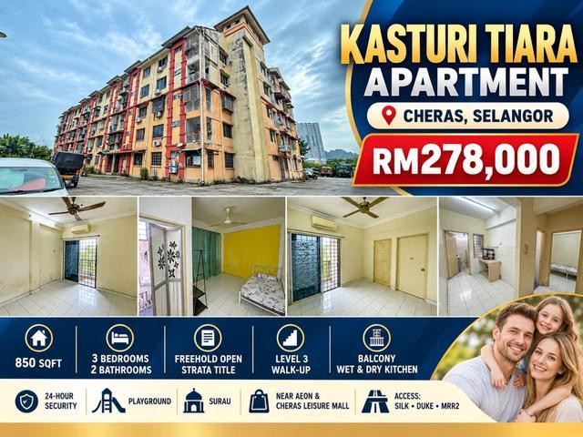 Apartment for sale in Cheras, Majlis Perbandaran Kajang