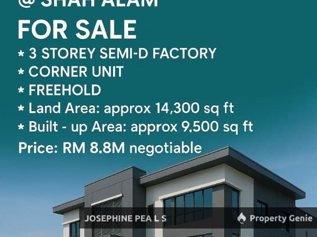 Warehouse for sale in Seksyen 25, Shah Alam