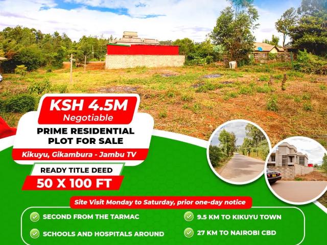 Land for sale in Kiambu