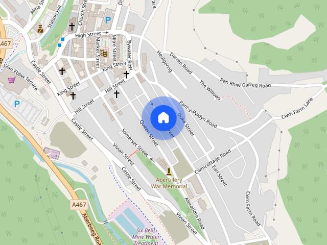 House for rent in Abertillery, Wales