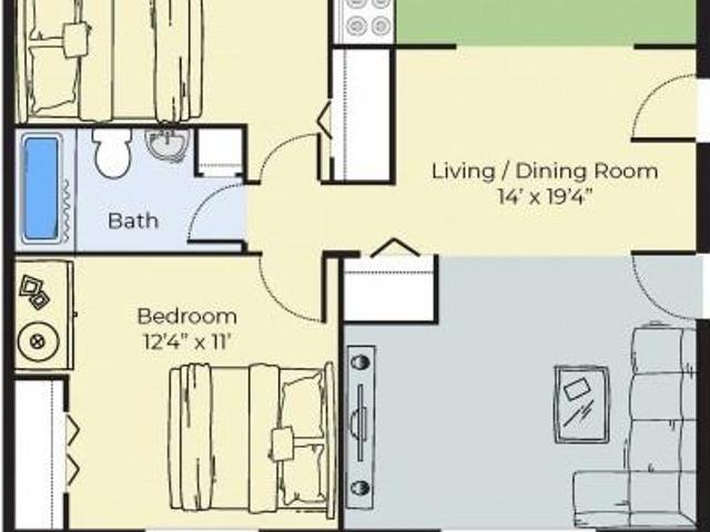 Apartment for rent in Lowell, Massachusetts