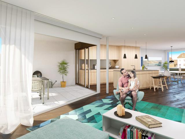 Etagenwohnung kaufen in Fribourg