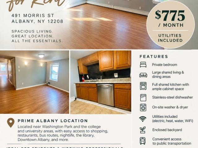 Room for rent in Albany, New York