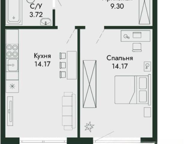Квартира продажа в Микрорайон имени 60 лет СССР, Алушта