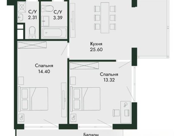 Квартира продажа в Виноградное С
