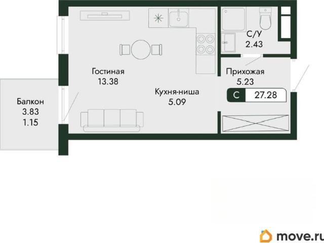 Квартира продажа в Виноградное С