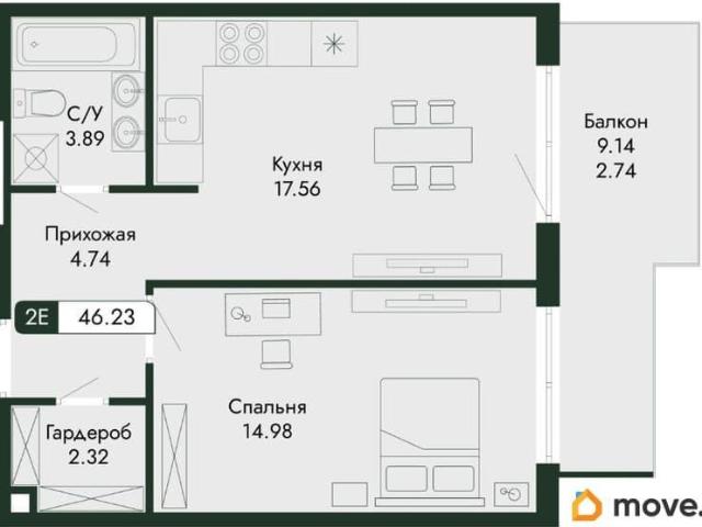 Квартира продажа в Виноградное С