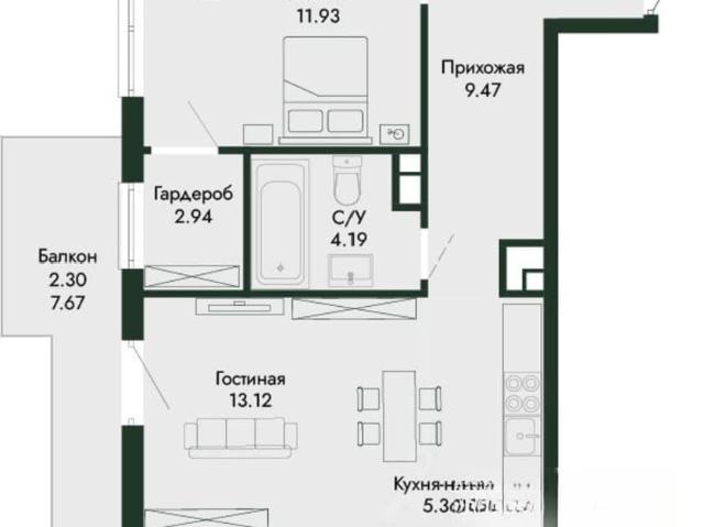 Квартира продажа в Виноградное С