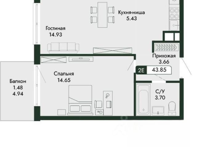 Квартира продажа в Микрорайон имени 60 лет СССР, Алушта