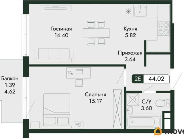 Квартира продажа в Микрорайон имени 60 лет СССР, Алушта