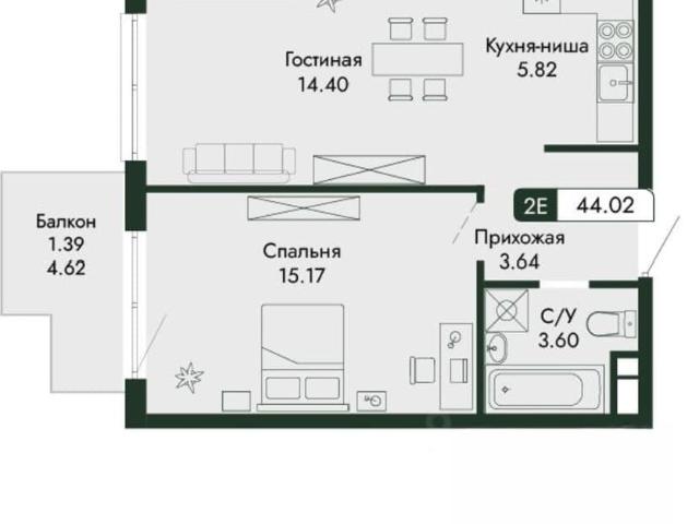 Квартира продажа в Микрорайон имени 60 лет СССР, Алушта