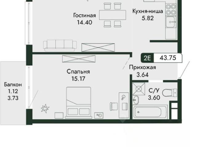 Квартира продажа в Микрорайон имени 60 лет СССР, Алушта