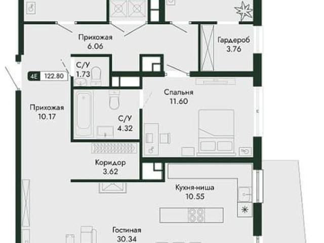 Квартира продажа в Виноградное С