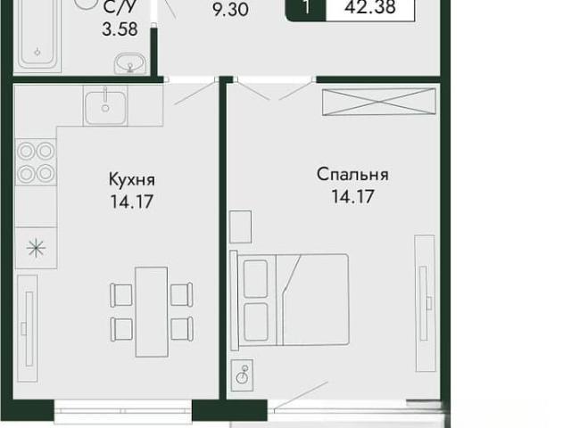 Квартира продажа в Виноградное С