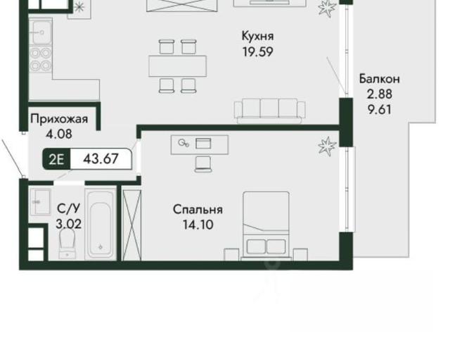 Квартира продажа в Микрорайон имени 60 лет СССР, Алушта