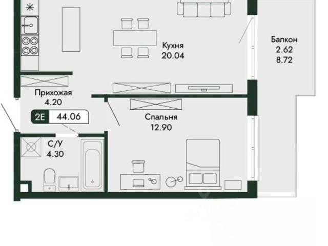 Квартира продажа в Виноградное С