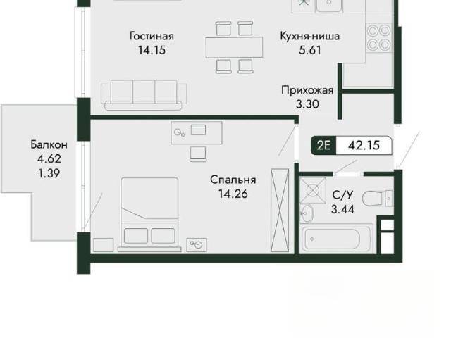Квартира продажа в Виноградное С