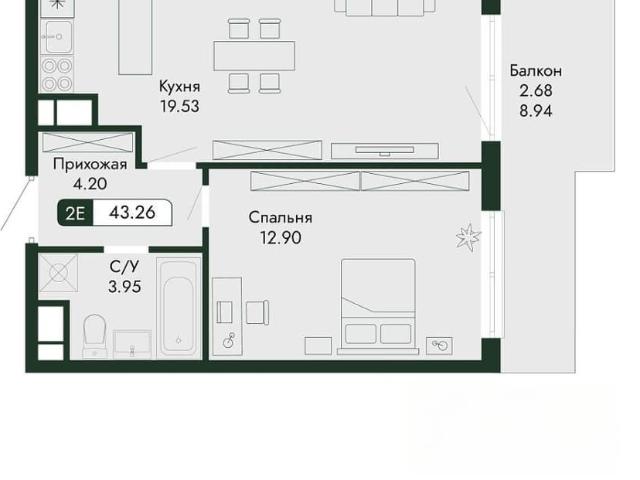 Квартира продажа в Виноградное С