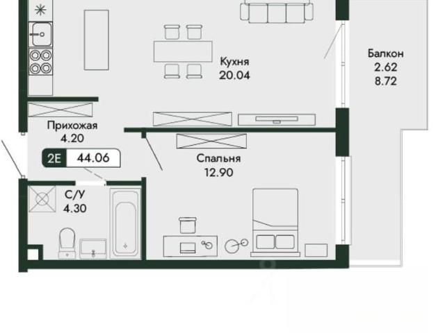 Квартира продажа в Виноградное С