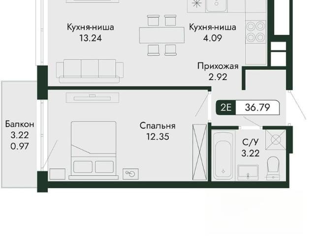 Квартира продажа в Виноградное С