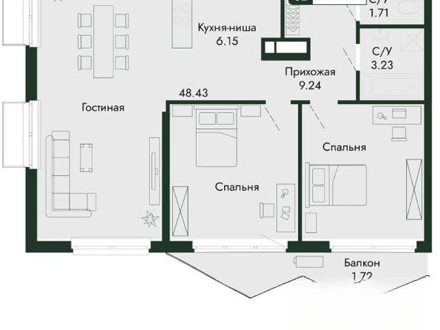 Квартира продажа в Виноградное С