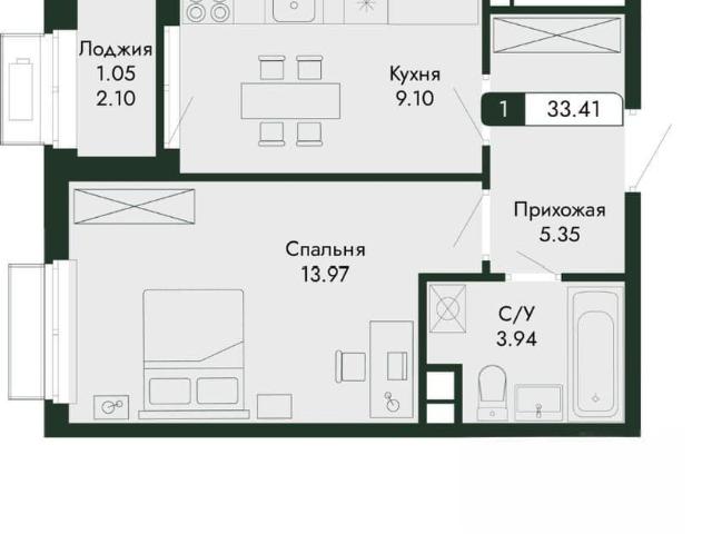 Квартира продажа в Микрорайон имени 60 лет СССР, Алушта