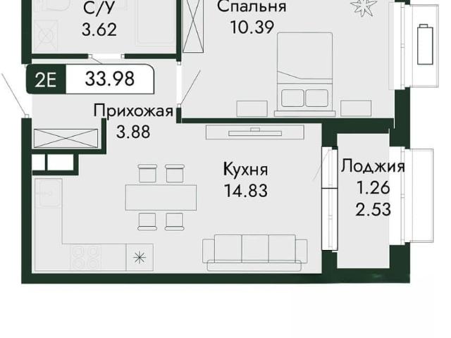 Квартира продажа в Виноградное С