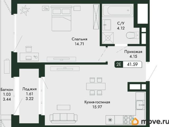 Квартира продажа в Виноградное С