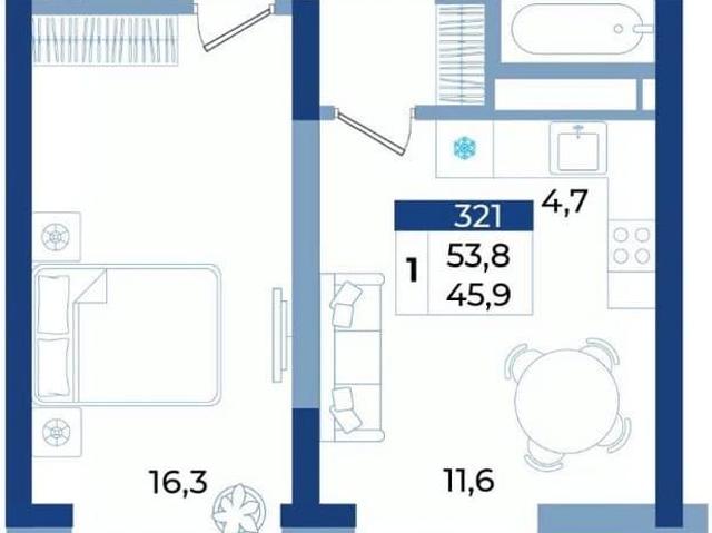 Квартира продажа в Виноградное С