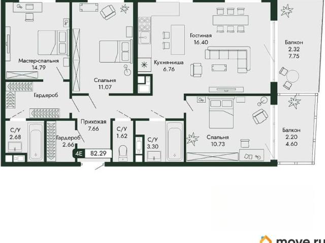 Квартира продажа в Виноградное С