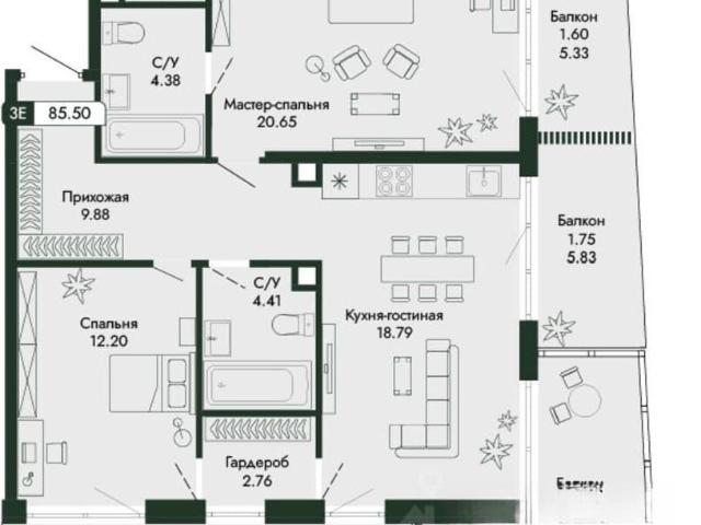 Квартира продажа в Профессорский уголок, Алушта
