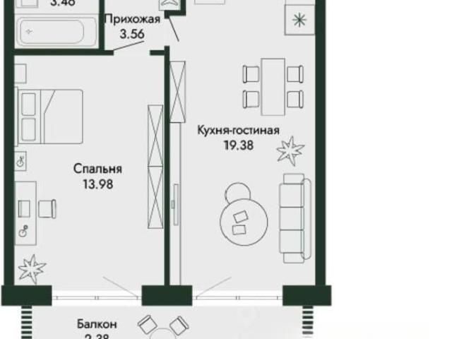 Квартира продажа в Виноградное С