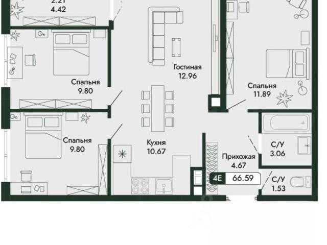Квартира продажа в Виноградное С
