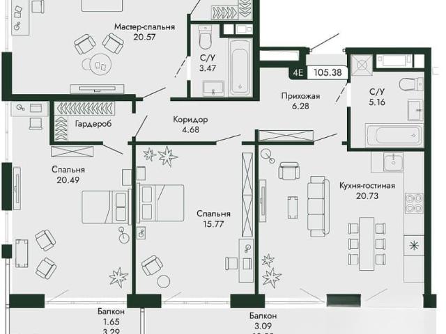 Квартира продажа в Виноградное С