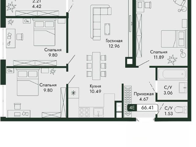 Квартира продажа в Виноградное С
