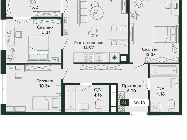 Квартира продажа в Виноградное С