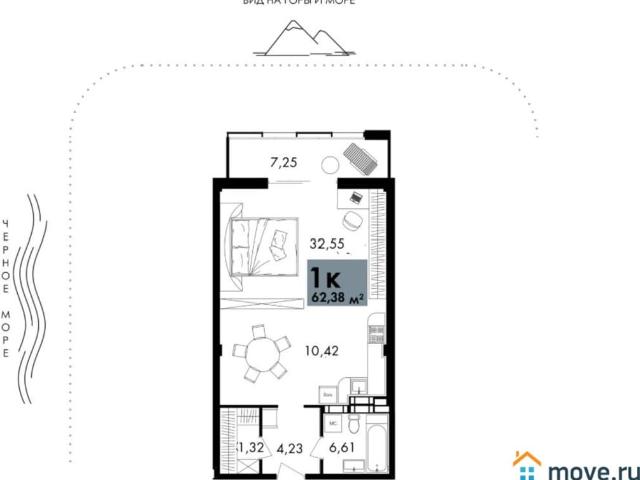 Квартира продажа в Виноградное С