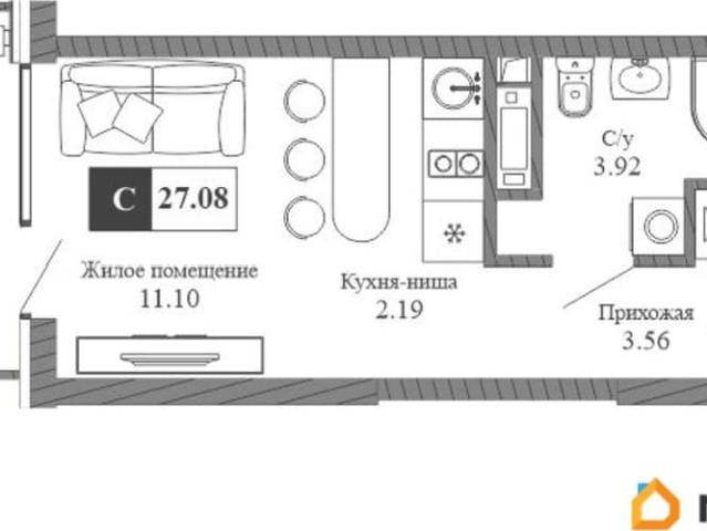 Квартира продажа в Виноградное С