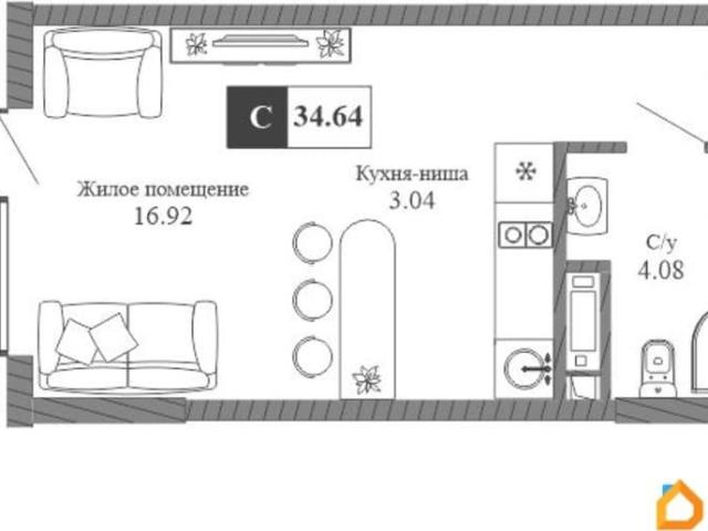 Квартира продажа в Виноградное С
