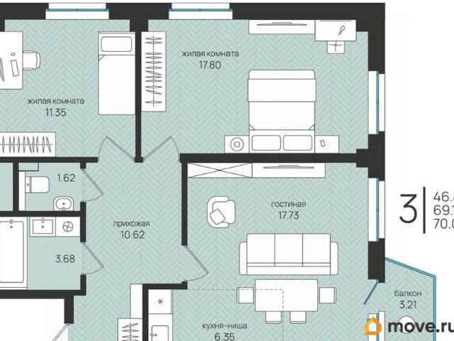 Квартира продажа в Майская Горка, Архангельск