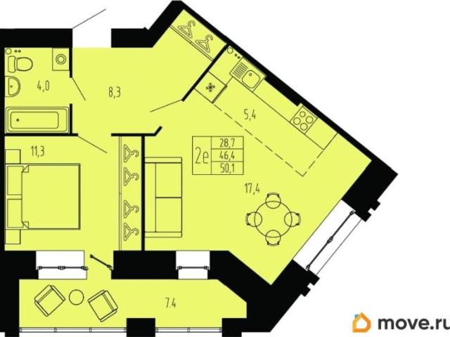Квартира продажа в Октябрьский округ, Архангельск