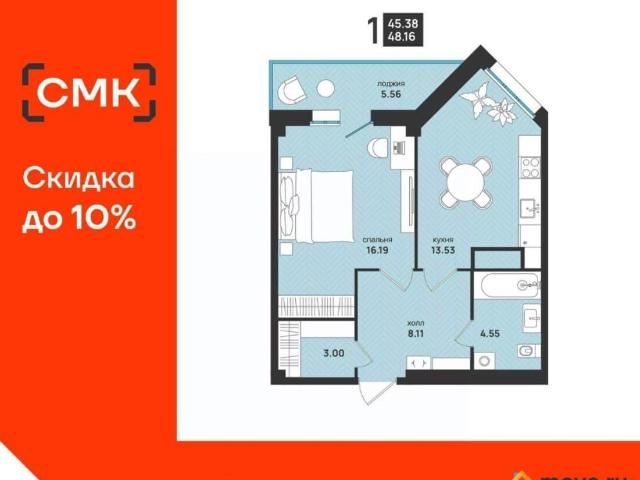 Квартира продажа в Октябрьский округ, Архангельск