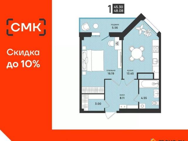 Квартира продажа в Октябрьский округ, Архангельск